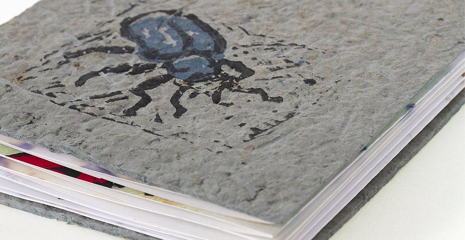 Dans mon jardin, livre d'artiste réalisé par Marie J. Roy